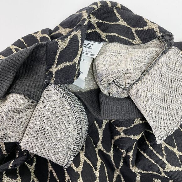 VTG 80s Teddi of California Knit Top Women L/XL Animal Print Grunge Retro Jungle - Picture 7 of 8